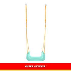 Kruzzel Dječja ljuljačka 3u1 s ogradom - Krem/Tirkizna