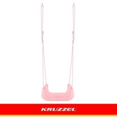 Kruzzel Dječja ljuljačka 3u1 s ogradom – Pastelne boje