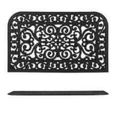 Northix Gumena otiračica za vrata s ukrasnim ornamentima i protukliznom podlogom