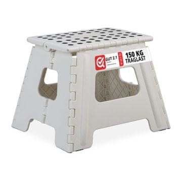 Northix Sklopni stol L plastika in kovinski okvir nosilnost 136 kg