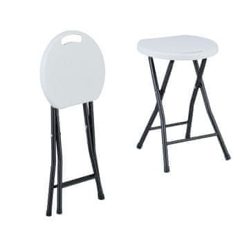 Northix Sklopivi set 2 stolice za vrt balkon terasa prenosni in robustni