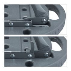 Northix Sklopivi stolci 2 kosa ratan sivi za vrt balkon terasa