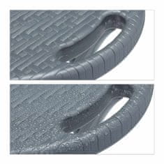 Northix Sklopivi stolci 2 kosa ratan sivi za vrt balkon terasa