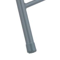 Northix Sklopivi stolci 2 kosa ratan sivi za vrt balkon terasa