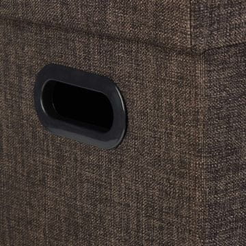 Northix Sklopiva stoličica s tkaninskim pokrovom 50 l prostor za pohranu