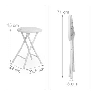Northix Sklopive stolice od ratana set 2 kom 50 cm visine