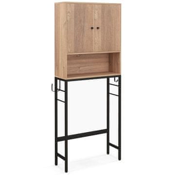 Northix WC ormarić 63x23x165 cm prirodni metalni kupaonski
