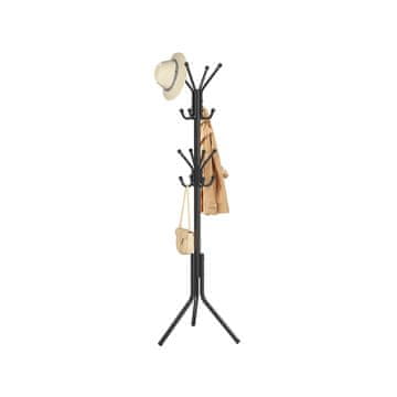 Songmics Vješalica za kapute 48x43x175 cm Crna