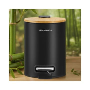 Songmics Kanta za kozmetiku 17x22x23.6 cm Crna