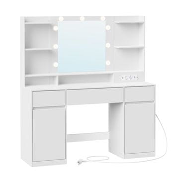 Songmics Toaletni stol 40x107x144 cm Bijeli