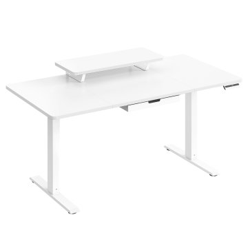 Songmics Visoko podesivi stol 140x70x72-120 cm bijeli