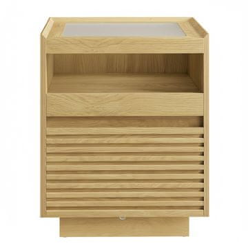 Songmics Noćni ormarić 40x45x55 cm smeđi