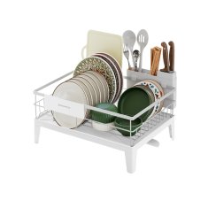 Songmics Oslon za sušenje posuđa 31x42x185 cm Bijeli