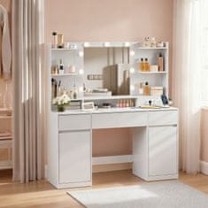 Songmics Toaletni stol 40x107x144 cm Bijeli