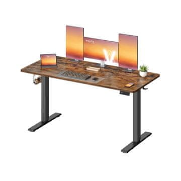 Songmics Visoko podesivi stol 140x60x72-120 cm smeđi