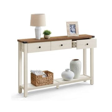 Songmics Konzolni stol 24x120x76 cm smeđi