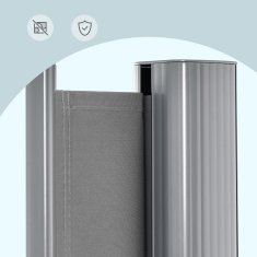 Songmics Bočni tende 160x400 cm siva