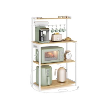 Songmics Kuhinjska polica 80x40x167 cm smeđa