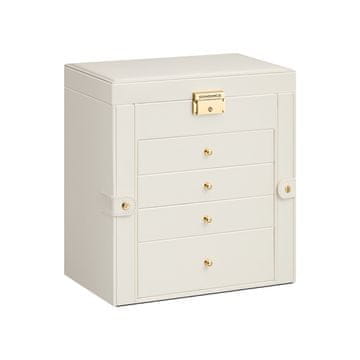 Songmics Kutija za nakit 15x262x28 cm Bijela