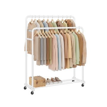 Songmics Vješalica za odjeću 465x110x1555 cm Bijela