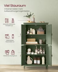 Songmics Kupaonska ormarić 30x60x110 cm Zeleno