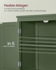 Songmics Kupaonska ormarić 30x60x110 cm Zeleno