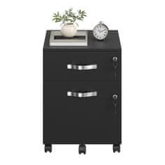 Songmics Pokretni ormarić za datoteke 40x44x545 cm Crni