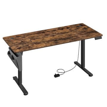 Songmics Podesivi radni stol 60x120x72-120 cm smeđi