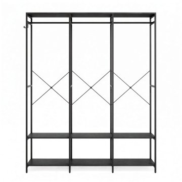 Songmics Ormarić za odjeću 40x141x180 cm Crni