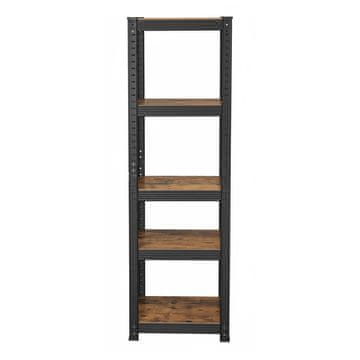 Songmics Čvrsta polica s 5 polica 150x37x37 cm smeđa