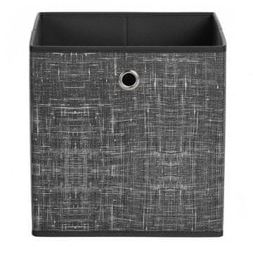 Songmics Set kutija za pohranu 6 komada 30x30x30 cm crna