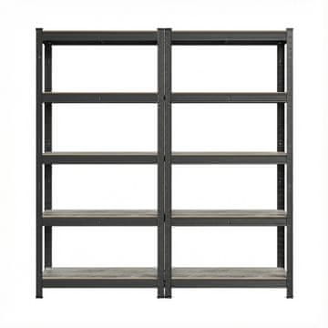 Songmics Čvrsta polica 30x75x150 cm srebrna