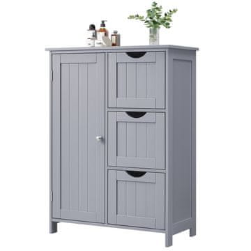 Songmics Kupaonska ormarić 30x60x81 cm Siva