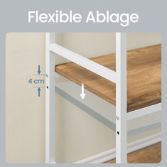 Songmics Kuhinjska polica 40x80x170 cm smeđa