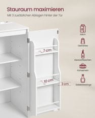 Songmics Kuhinjski ormarić 40x90x90 cm Bijeli