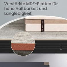 Songmics Čvrsta polica 30x75x150 cm srebrna