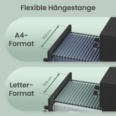 Songmics Pokretni ormarić za datoteke 40x44x545 cm Crni