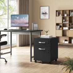 Songmics Pokretni ormarić za datoteke 40x44x545 cm Crni