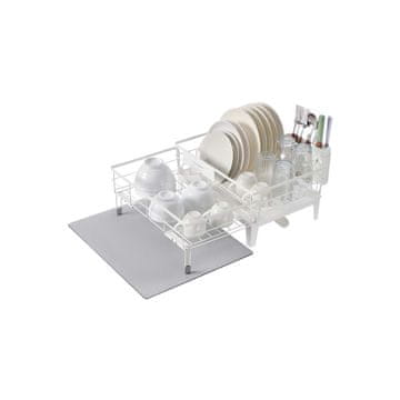 Songmics Sušilo za posuđe 31x42x185 cm Crno