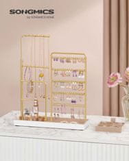 Songmics Stalak za nakit 10x306x309-475 cm Zlatni