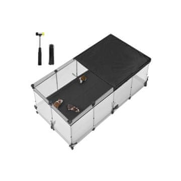 Songmics Kavez za male životinje 144x74x57 cm bijeli