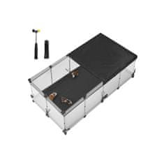 Songmics Kavez za male životinje 144x74x47 cm bijeli