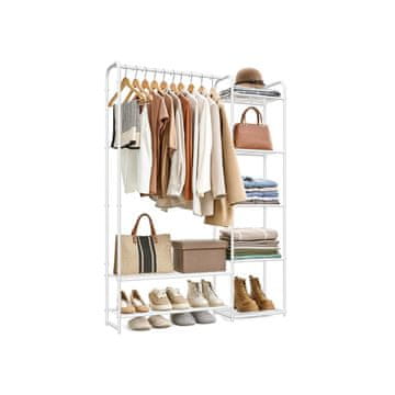 Songmics Vješalica za odjeću 29x112x1584 cm Bijela