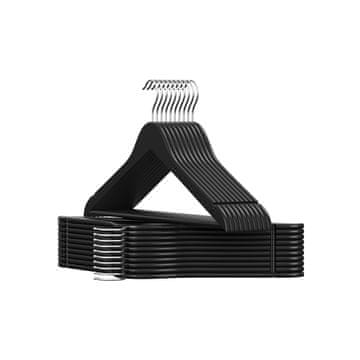 Songmics Držači za odjeću drveni 43x21 cm crni