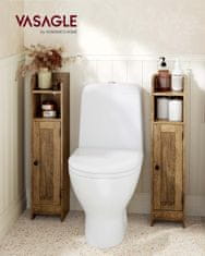 Songmics Kupaonska ormarić 20x18x80 cm smeđa