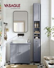 Songmics Kupaonska ormarić 195x214x180 cm Siva