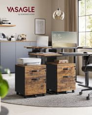 Songmics Pokretni ormarić za arhiviranje 438x40x544 cm smeđi