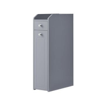 Songmics Kupaonska ormarić 40x18x70 cm Siva