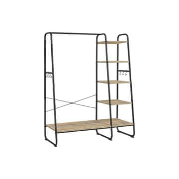 Songmics Vješalica za odjeću 5 razina 45x120x160 cm smeđa crna