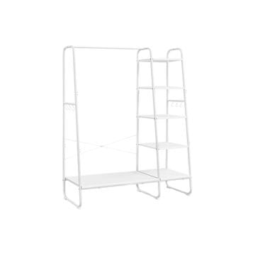 Songmics Vješalica za odjeću 5 razina 45x120x160 cm smeđa crna